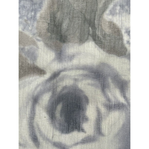 Vintage Jane Shilton Scarf Made In Italy Rectangular Grey Roses Art To Wear 60” - Picture 13 of 16